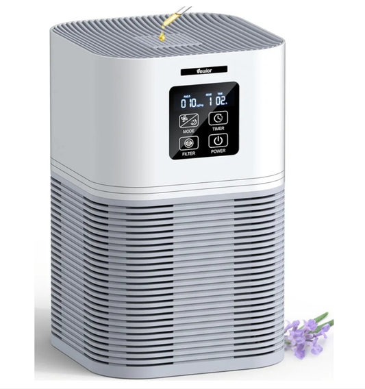 Air Purifiers for Home, Air Purifiers for Large Room up to 1200 sq.ft, H13 True HEPA Air Filter with Fragrance Sponge 6 Timers Quiet Air Cleaner for Pet Dander Wildfire