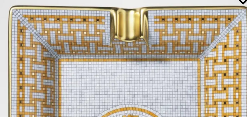 Hermes
Mosaique AU 24 Gold Rectangular Ashtray