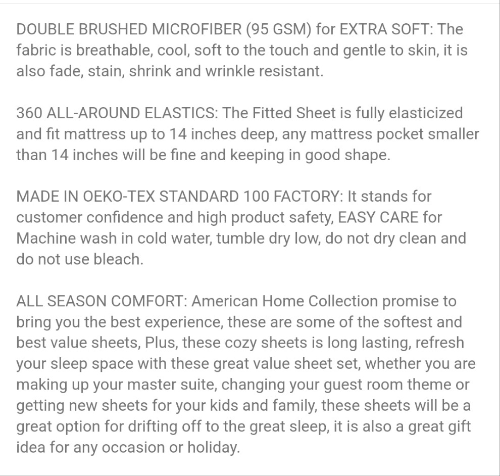 4/6 Piece Patchwork Printed Sheet Set - Brushed Microfiber 14 Inches Deep Pocket - Soft Fun Patterned Bedding Sheets & Pillowcases Set