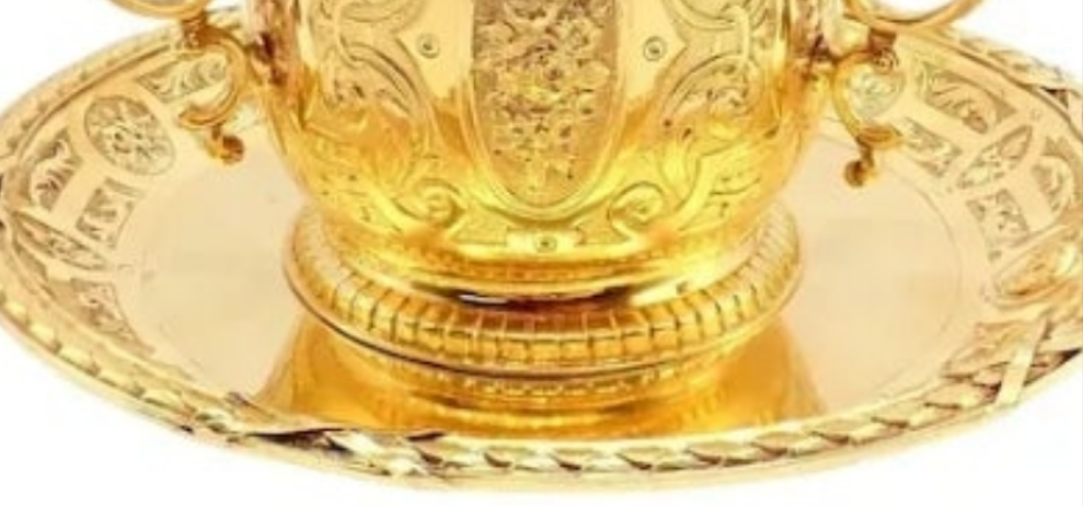 Antique Solid 18k Yellow Gold Sugar Bowl Dish Spoon Abraham Portal Set c. 1779