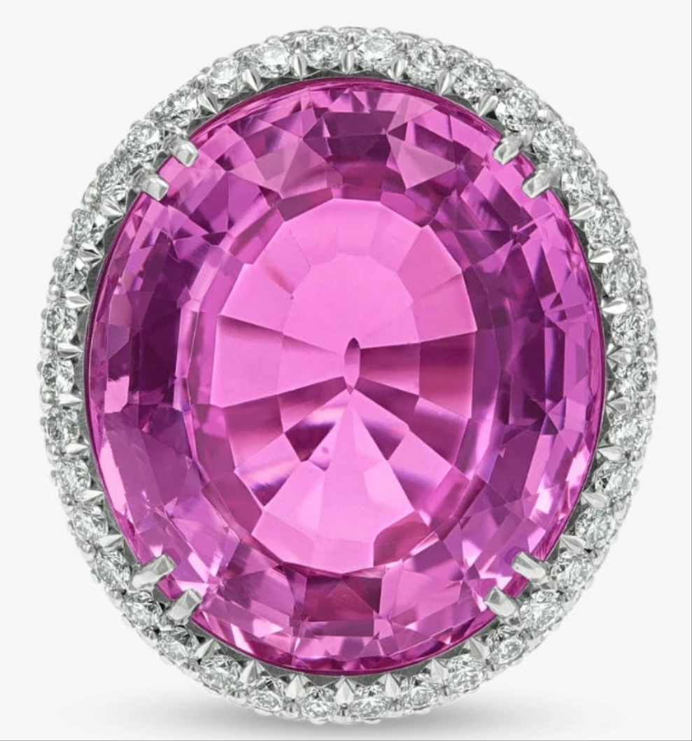 Pink Topaz Ring, 23.44 Carats
