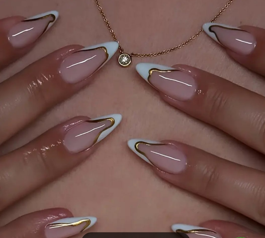 24 pcs acrylic Cocomoney nails with glue and nail accessories