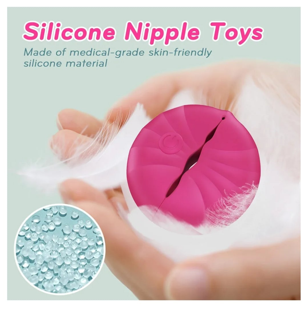 Nipple Toys Nipple Vibrator, Nipple Clamps Sex Pleasure Women with 10 Vibration Modes, Silicone Lightweight Invisible Nipple Toy, Vibrating Nipple Clamps Adult Sex Toy for Women Couples Pleasure