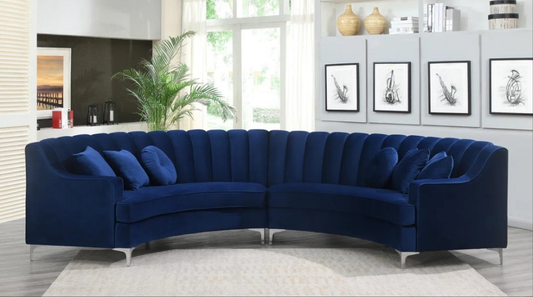 Luxurious 2 - Piece Velvet Sectional