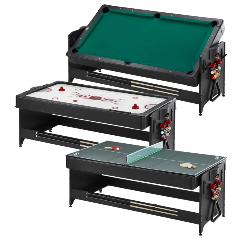 3 in 1 Air Hokey, Pool, Table Tennis Multi-Game Table