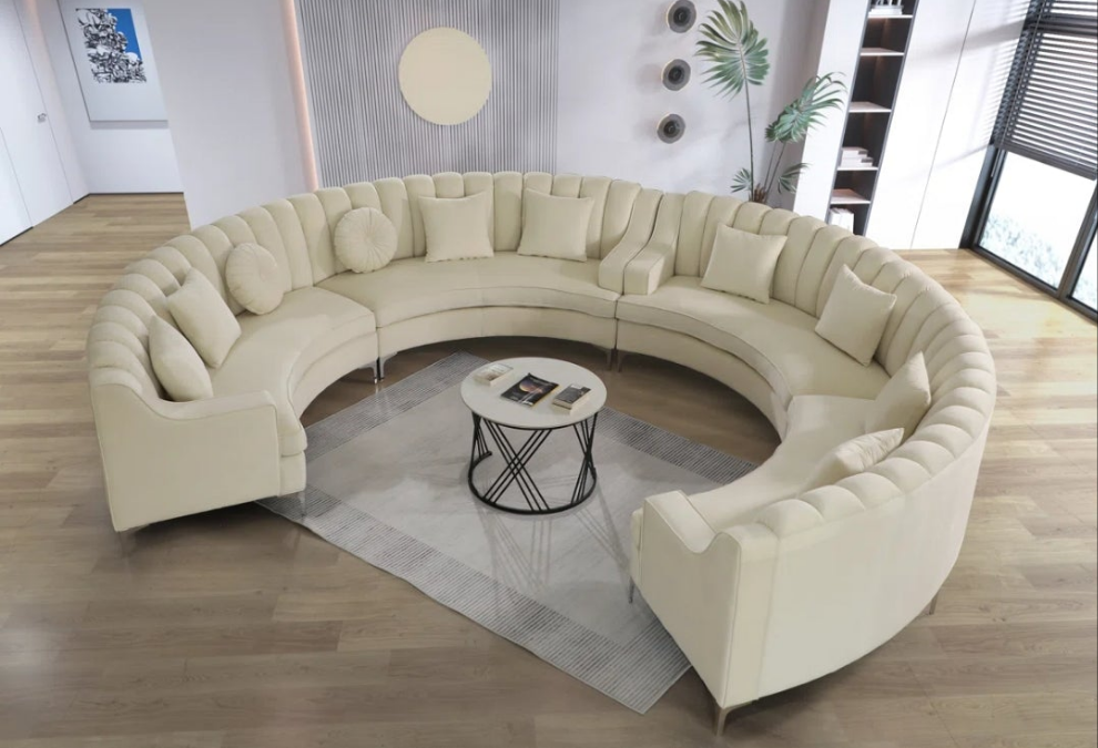 Luxurious 2 - Piece Velvet Sectional