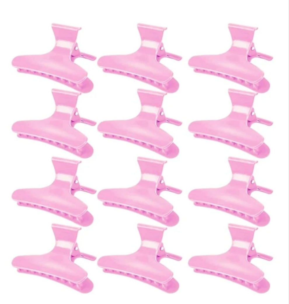 Elegant Bow Hair Clip Set, 12-Pack, Chic Black Styling Clips For Women & Teens - Perfect For Valentine's Gift