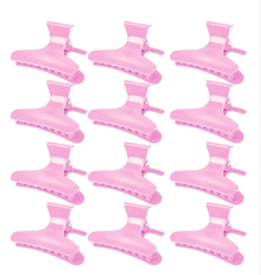 Elegant Bow Hair Clip Set, 12-Pack, Chic Black Styling Clips For Women & Teens - Perfect For Valentine's Gift