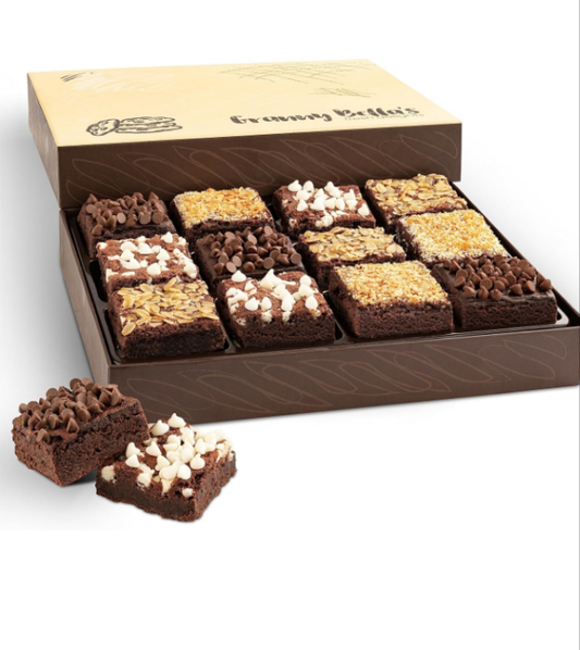 GrannyBellas Christmas Gift Baskets, Fudge Brownies Cake, Gourmet Cookies Basket, Holiday Chocolates Gifts, Prime Candy Food Ideas, Delivery For Mom Women Families