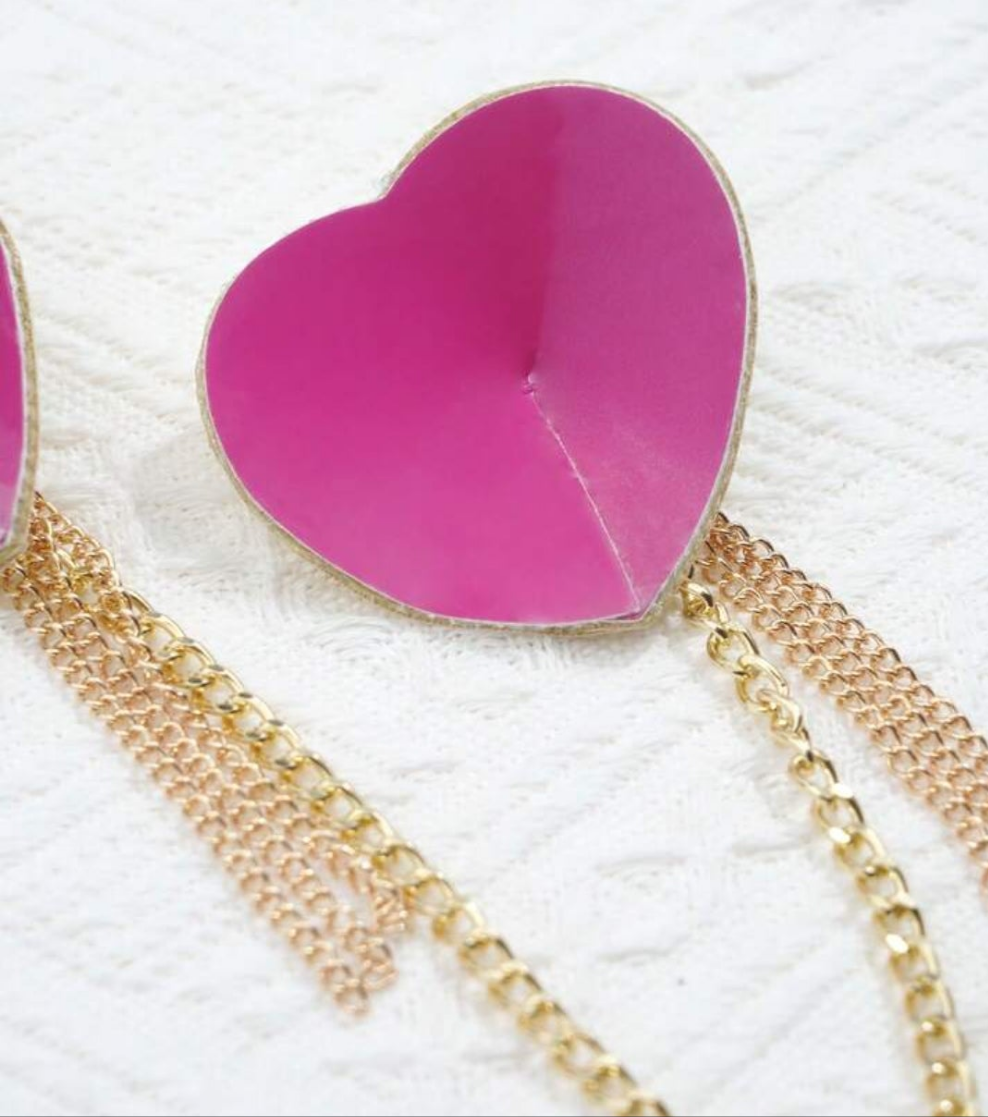 Plus Size Chain Linked Nipple Cover, Suitable For Festive Wear