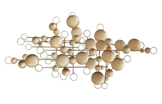 Metal Wall Decor Sculpture, Design Iron Artwork for Indoor Home Decoration, Metal Three-Dimensional Geometric Creative Wall Hanging,15576CM Art Home Decor Wall Ornaments