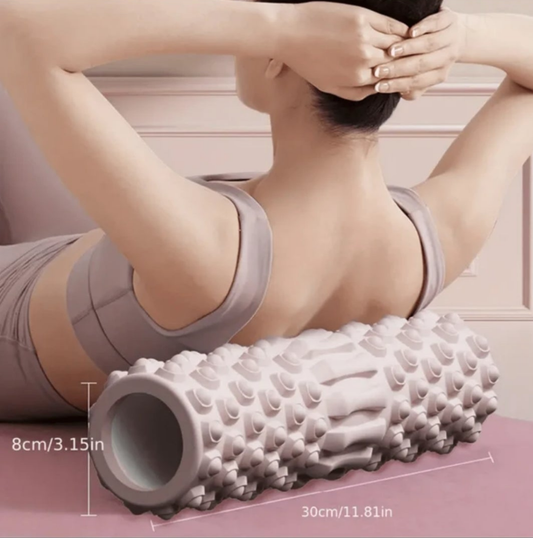 Foam Roller Massage Roller For Muscle Relaxation, Slimming Legs, Yoga Column, Fitness Equipment Auxiliary Tool material eva pink