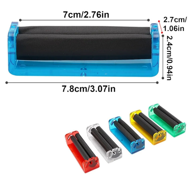 2PCS 70mm Roller Hand Cigarette Maker Easy Manual Tobacco Rolling Machine Tools Smoking Pipes (2pcs 70mm