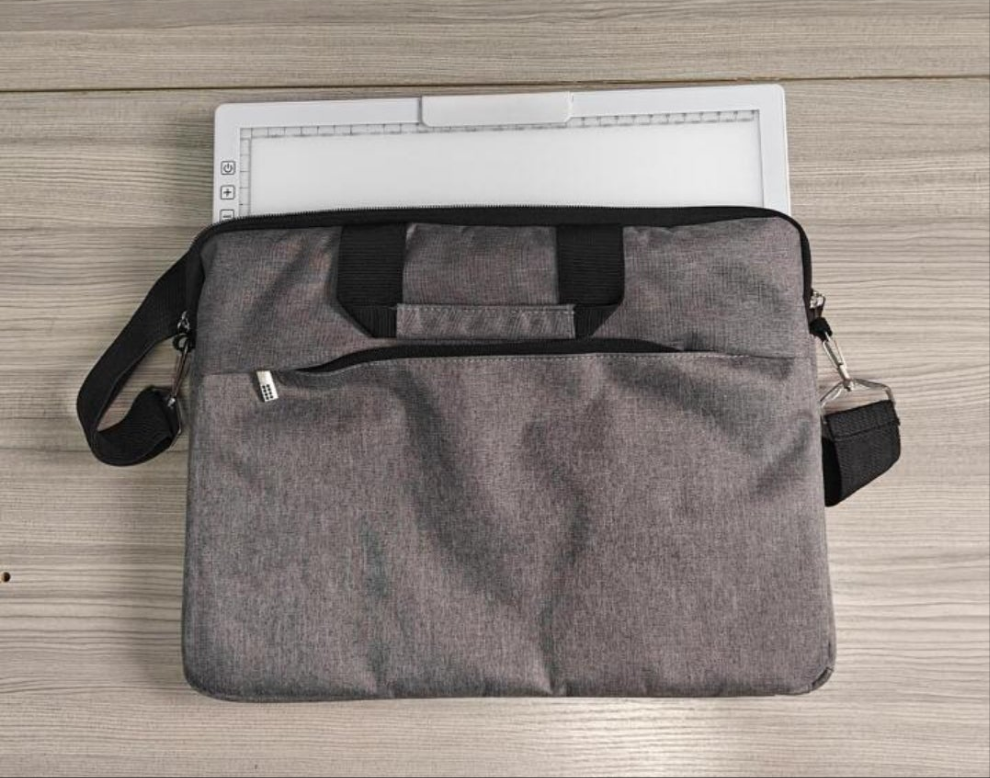 A4 Rechargeable Light Up Tracing Pad with Padded Carrying Case, Paper Clip, Foldable Riser Stands, 6 Levels of Brightness, USB-C Charging Cable, Wireless Light Board for Diamond Painting Tracing and Drawing