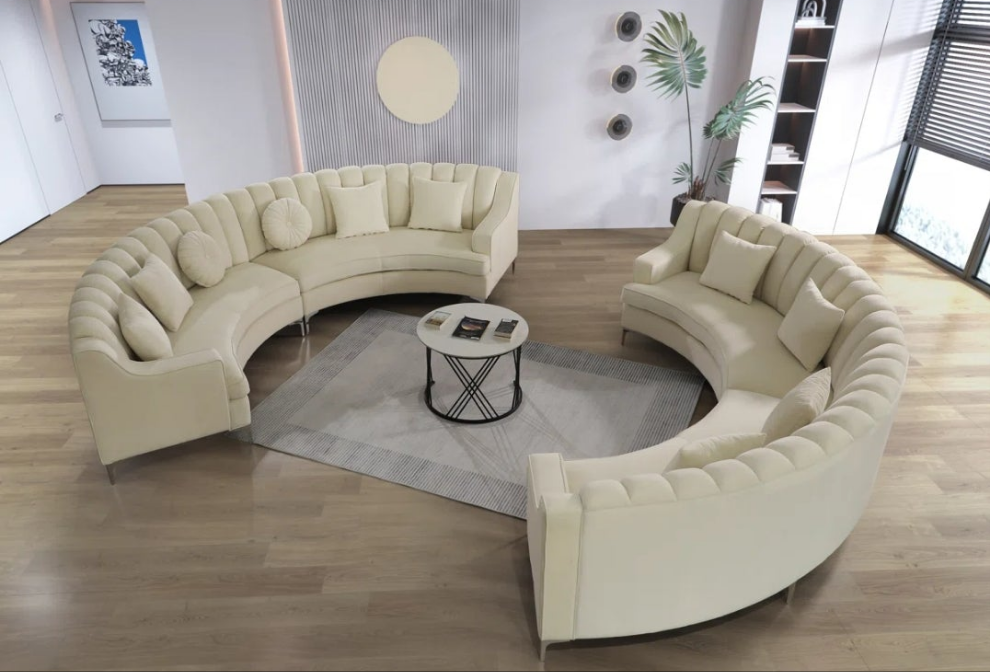 Luxurious 2 - Piece Velvet Sectional