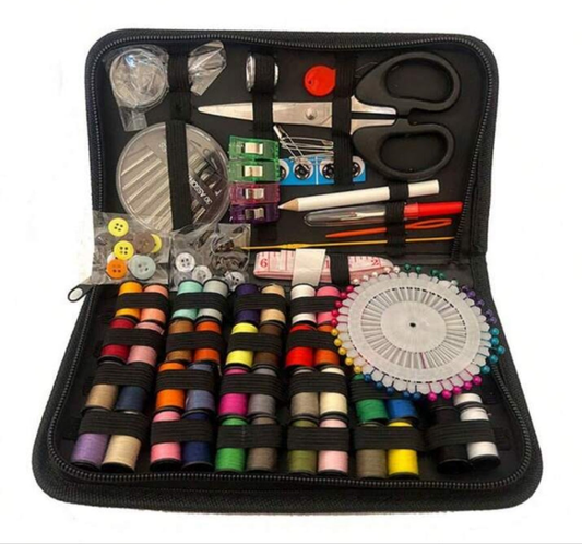 1 Set Adult Sewing Set - Beginner Basic Manual Sewing Kit, Travel & Emergency Repair, Random Color - For Beginners & DIY Enthusiasts - Perfect Gift For Crafting Lovers