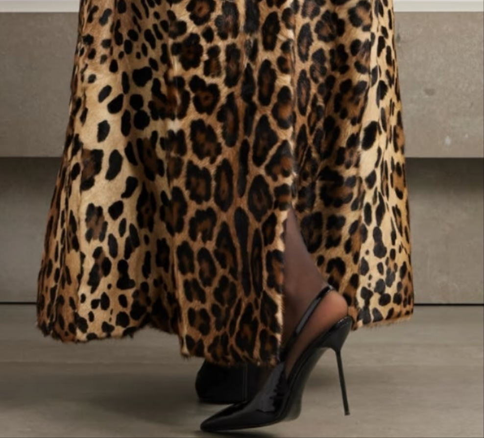 Dolce & Gabbana
Belted Double-breasted Leopard-print Goat Hair Coat - Animal print