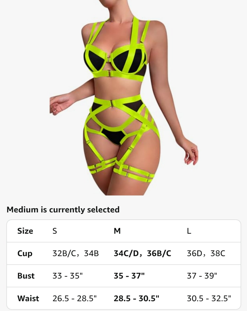 Sexy Strappy Underwire Push Up Garter Belt Women Lingerie Set Harness Cutout Outfits Matching Bra Panty 3 Piece Cocomoney