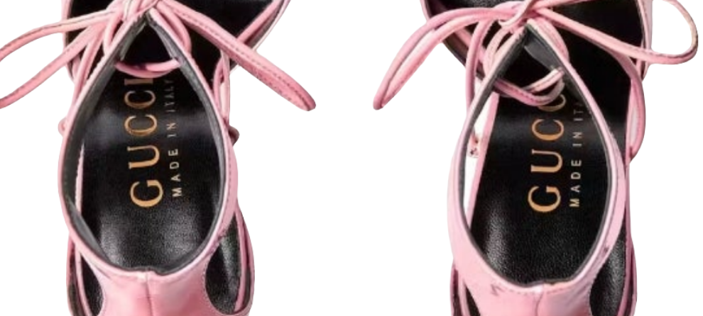 Gucci High Heel Pump Patent Leather with Ankle Cuff
Pink (Women's)