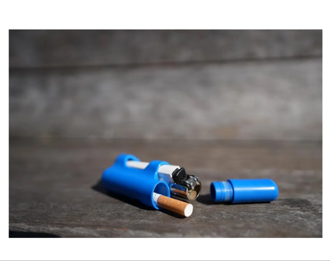 Smell Proof, Crush Proof, Cigarette Tube, Portable, Lighter Case Which Attaches to Your Bic or Clipper Lighter!
