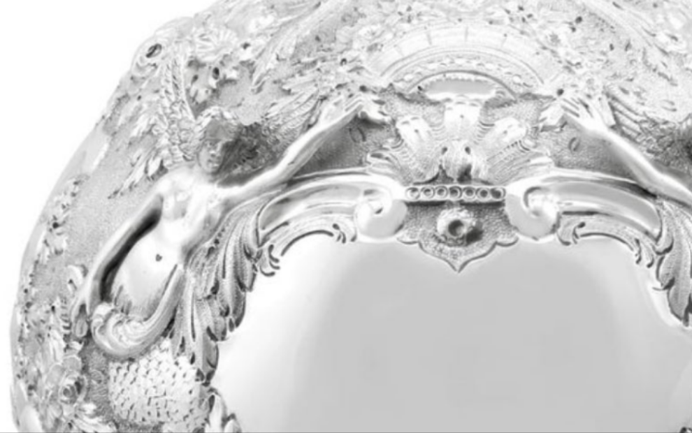 Stunning 925 Victorian Sterling Silver Jug in The Armada Style