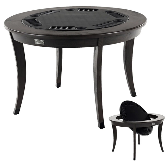 Onyx Poker Table 2-in-1 Flip-Top Dining Table for 6 Players