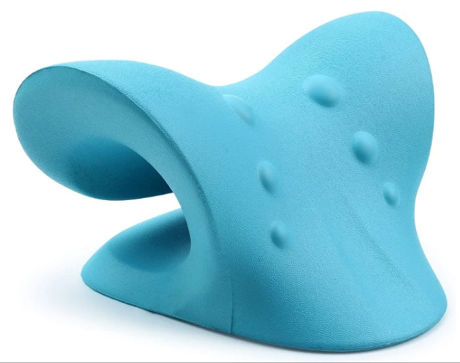 Neck and Shoulder Relaxer, Cervical Traction Device for TMJ Pain Relief and Cervical Spine Alignment, Chiropractic Pillow Neck Stretcher