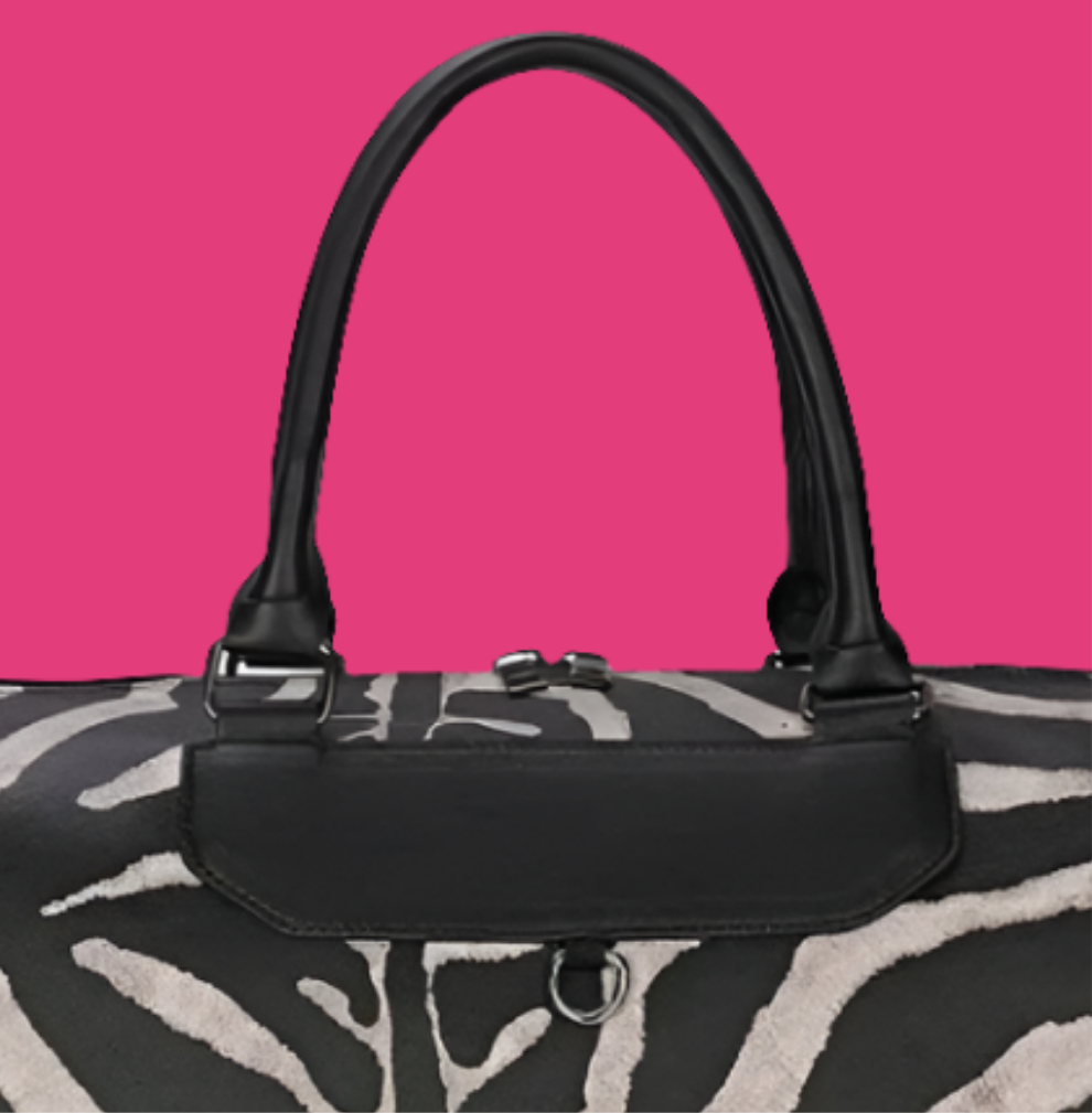 COCOMONEY Zebra Print Duffel Bag sexy like the one I have and used in my shows