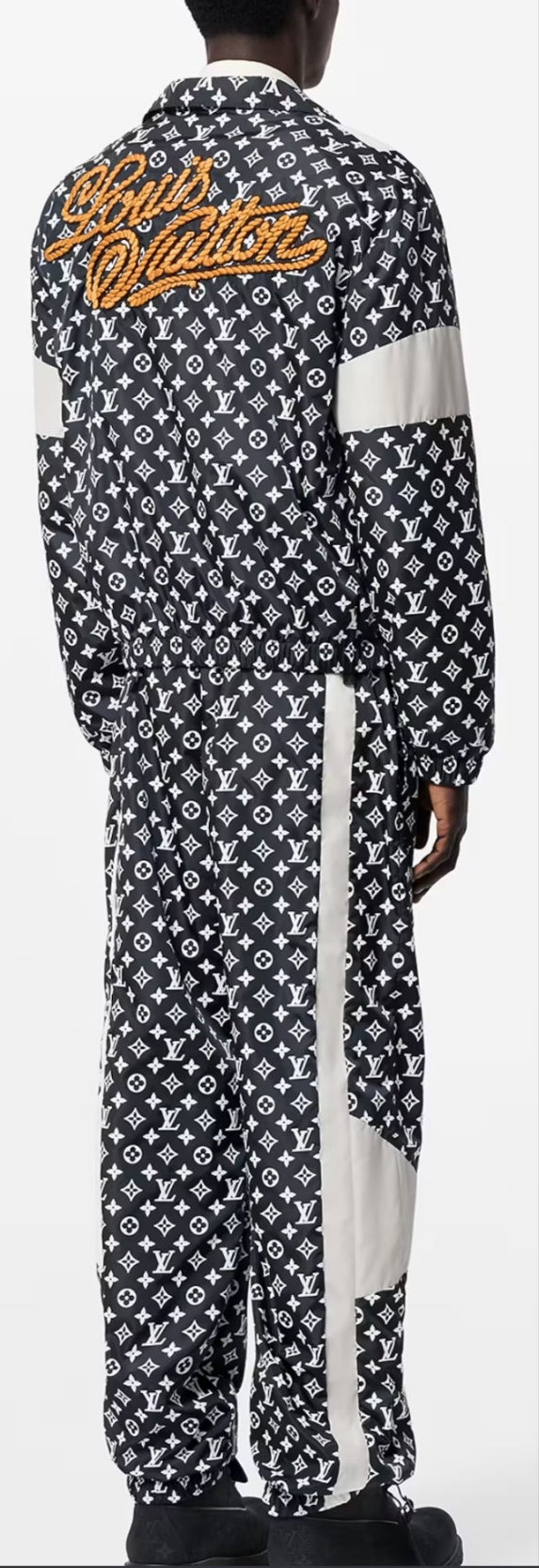Louis Vuitton Monogram Printed Technical Track Pants And Monogram Printed Technical Track Top 2 piece outfit
