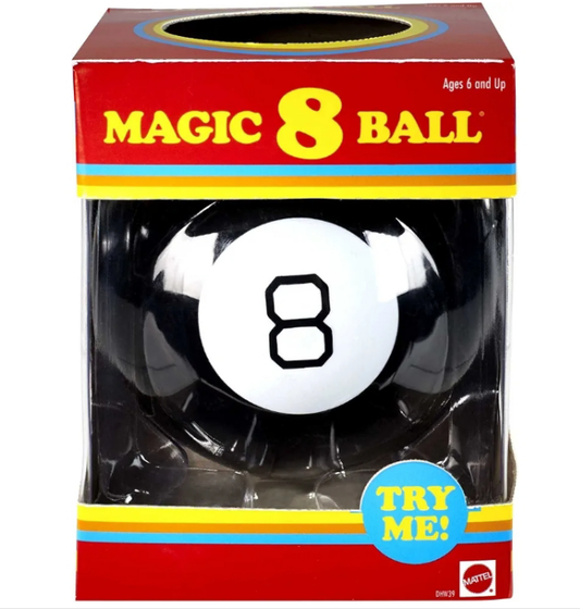 Magic 8 Ball Kids Toy, Retro Themed Novelty Fortune Teller, Ask a Question and Turn Over for Answer