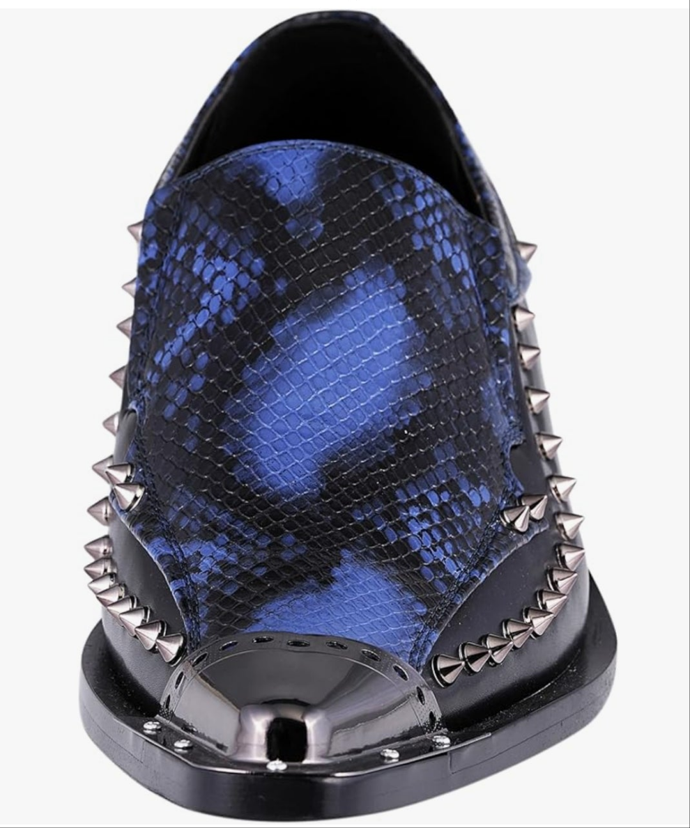 Men's Paisley Metallic Erin Driving Smoking Slip On Loafer Dress Shoe