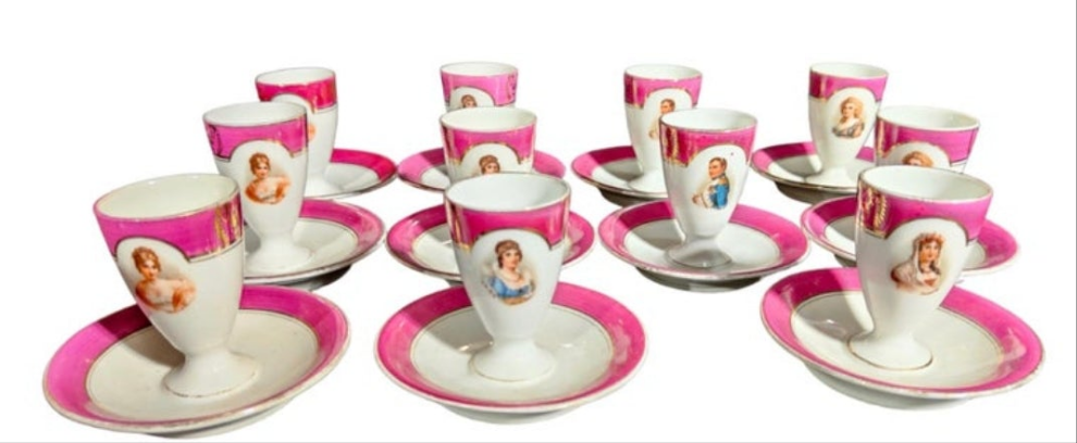 Service, Porcelain Tableware with Napoleon Pirkenhammer, 1880