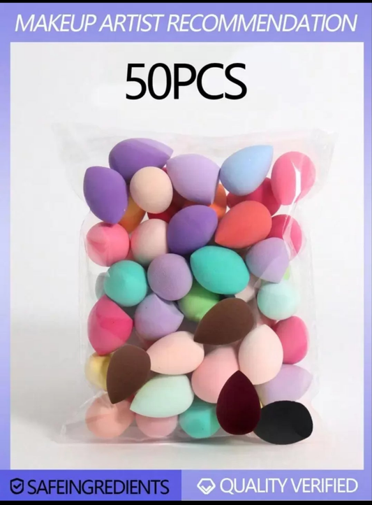 Mini Makeup Sponges, Dry & Wet Dual-Purpose Cosmetic Blender Sponge, Makeup Tools Set material pur