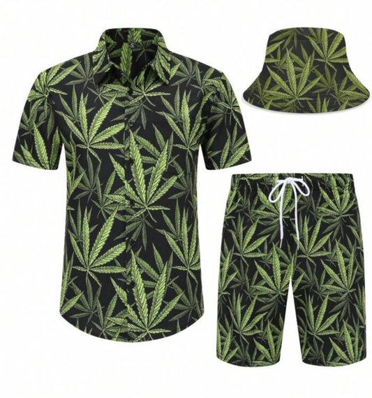 2 piece outfit with Bucket hat get so high