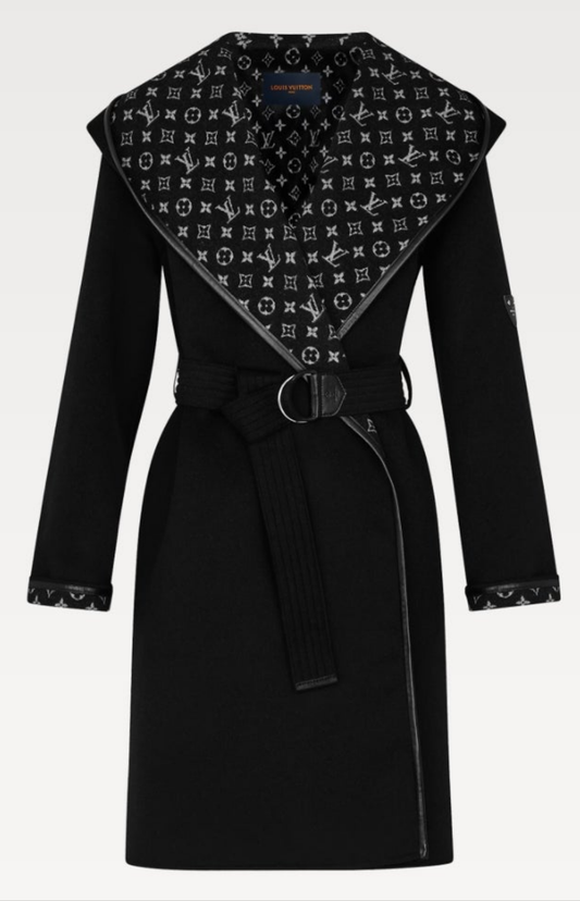 Louis Vuitton Hooded Wrap Coat