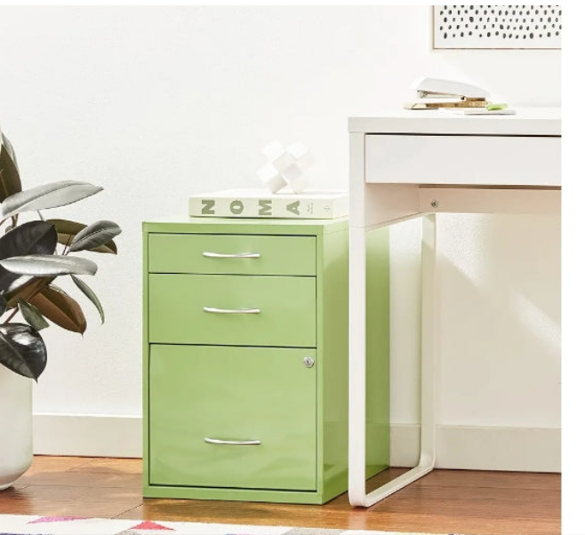 Heavy Duty 3-Drawer Metal File Cabinet for Standard Files and Office Supplies,