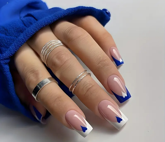 24 pcs acrylic Cocomoney nails with glue and nail accessories