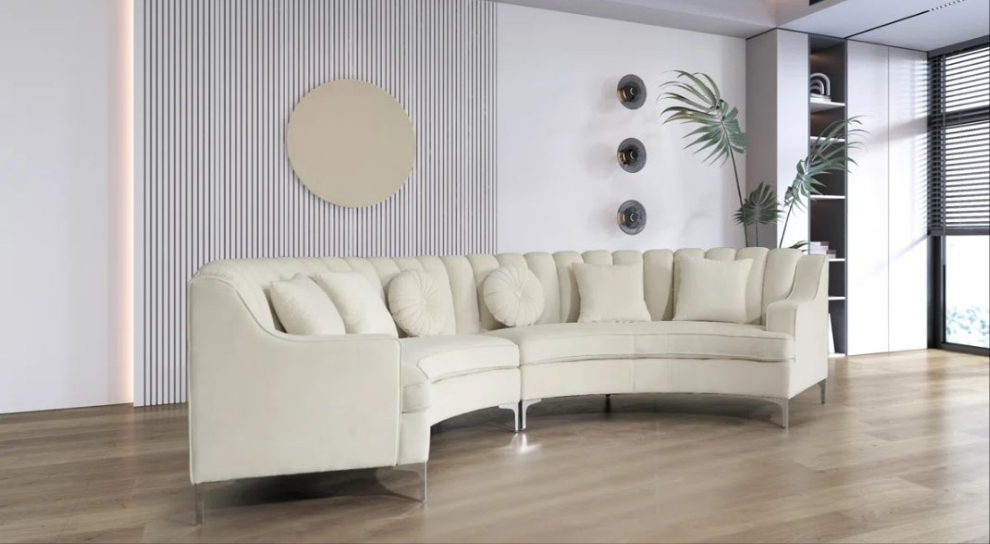 Luxurious 2 - Piece Velvet Sectional