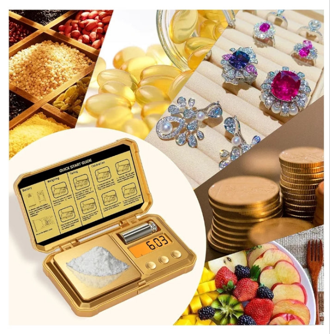 Digital Pocket Gram Scale 300g x 0.01g Accuracy， Small Mini High Precision Gold Scale Digital Weight Grams and Oz for Jewelry,Diamond，Arrows, Powders and Medicine,with 50g Cal Weights