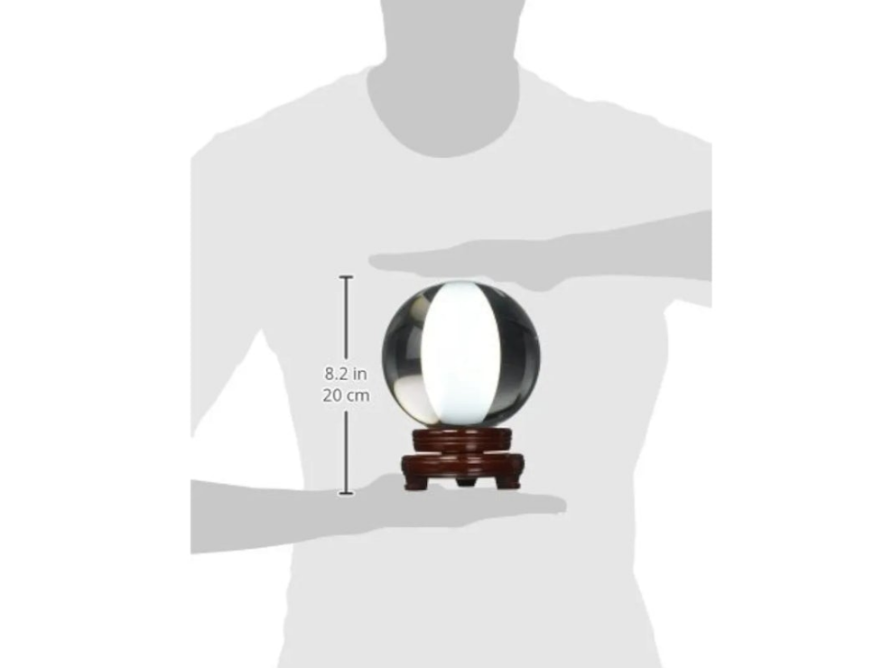 Crystal Ball 150mm (6 in.) Including Wooden Stand and Gift Package Glossy
Material Stone
Art Deco All occasions
This crystal ball will inspire feelings 
Made of Re-constituted crystal 100% Lead free