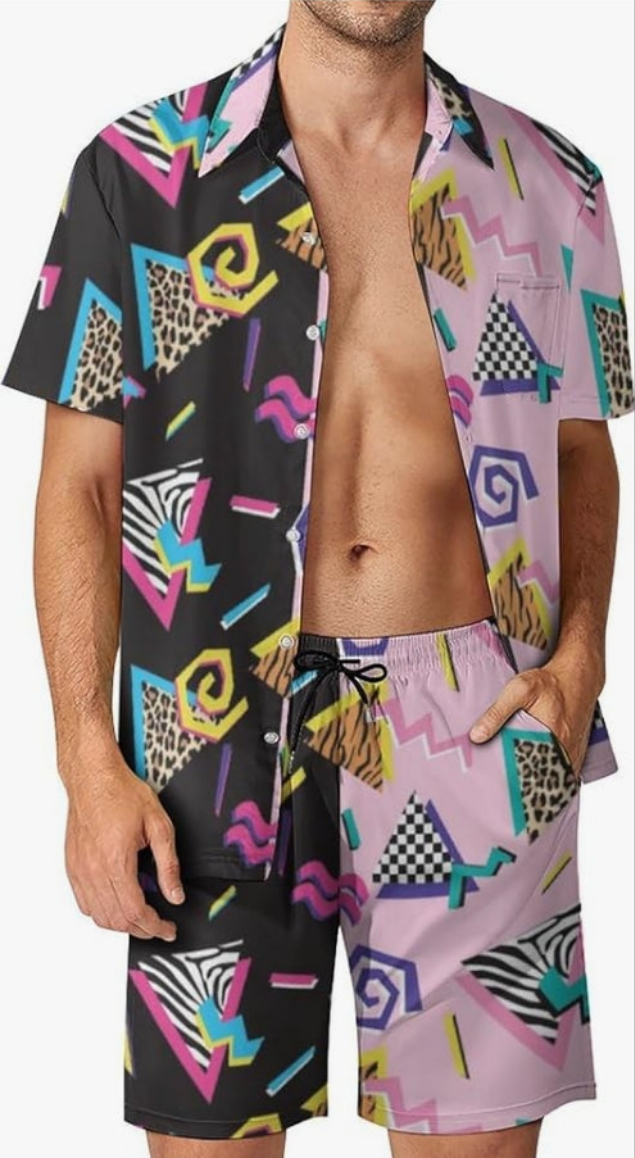 Mens Shirts and Shorts Set Outfits Sets with Bucket Hats