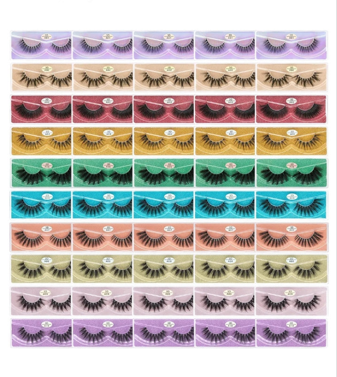 Faux Mink Lashes 50 Boxes 10 Styles Eyelashes Volume Lashes 10 Portable Individual Boxes 10-20mm Mixed Natural Look Lash 3D False Eyelashes
