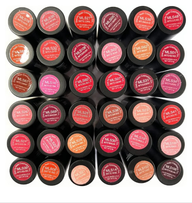 36 Colors Lipstick Set, Nabi Matte Lipstick for Women, Matte Finish Lip Color