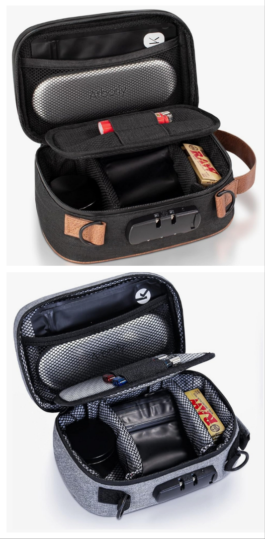 Smell Proof Odorless Bag With Easy Use Combination Lock - The Perfect Stash Container, Medicine Box And Storage Case For Your Accessories That Blocks Out Smells And Strong Odors
