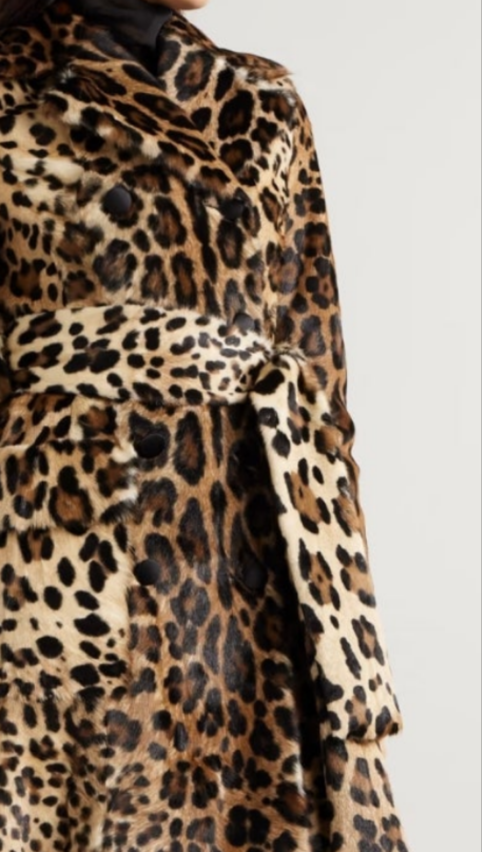 Dolce & Gabbana
Belted Double-breasted Leopard-print Goat Hair Coat - Animal print