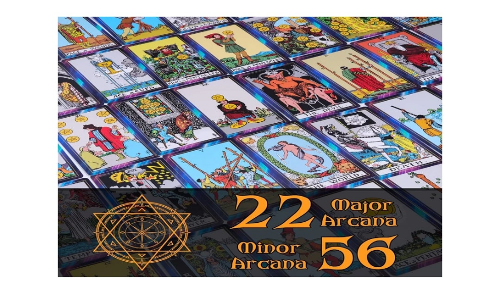 Tarot Cards with Guide Book 18 Pcs Include 1 Deck of 78 Cards 、6 Mini Crystal Jars，7 Chakra Stones,1 Spirit Pendulum，1 Cloth ，1Goddess of Earth Pendulum mat，1 Velvet Bag