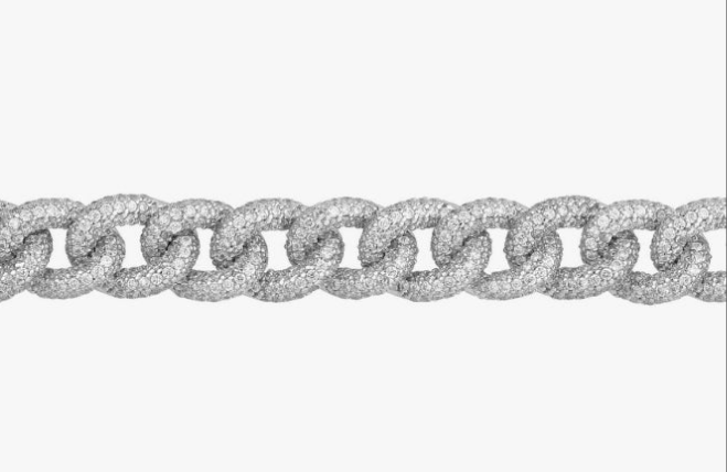 925 Sterling Silver Rhodium Plated CZ Cubic Zirconia Simulated Diamond Curb Link Bracelet 8 Inch - Link Bracelet