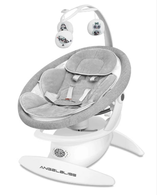 Baby Swing for Newborn Infant Toddler. Elevate Baby's Comfort & Joy-Ultimate 3-in-1 Rocker, Stationary Seat, Swing with Toys, Motion Detection, Bluetooth, and More