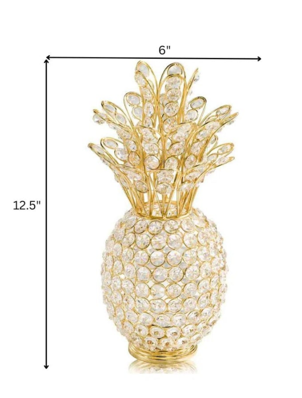 Crystal bling fruit in gold or silver tones pineapple apple or a juicy pear fun in different sizes too