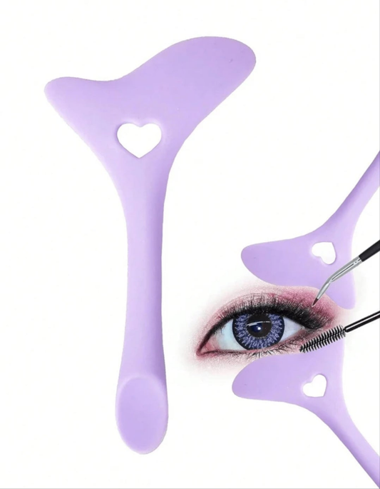 1pc Silicone Eyeliner Template - Wing Tip, Mascara, Lipstick, Cream Mask applicator - Makeup beauty tool, perfect for application